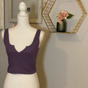 Women’s Purple Crop Top